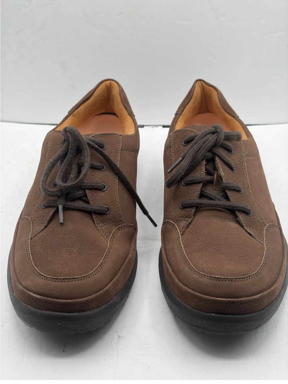 Dr Comfort Justin Tan Leather Dress Casual Lace Up Comfort Shoes Men's 15 M